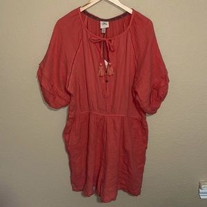 NWT Knox Rose Salmon peachy Romper XXL